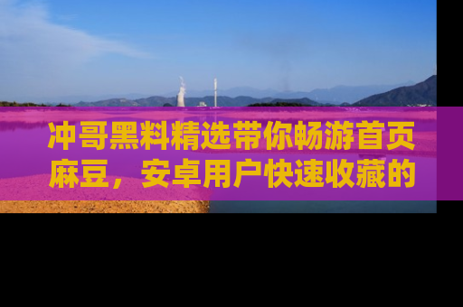 冲哥黑料精选带你畅游首页麻豆，安卓用户快速收藏的秘密武器！