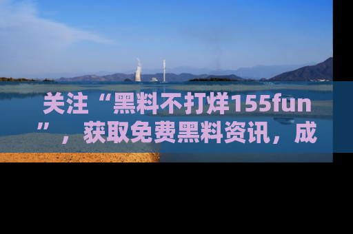 关注“黑料不打烊155fun”，获取免费黑料资讯，成为吃瓜达人不再难！