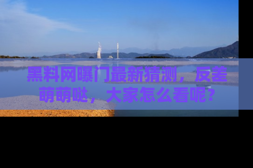 黑料网曝门最新猜测，反差萌萌哒，大家怎么看呢？