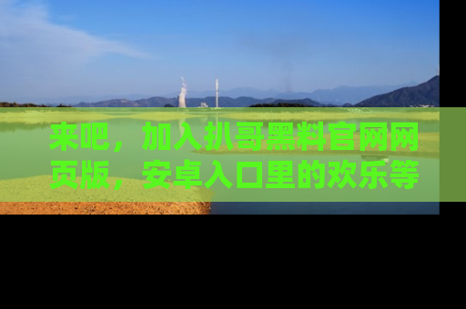 来吧,加入扒哥黑料官网网页版,安卓入口里的欢乐等着你!