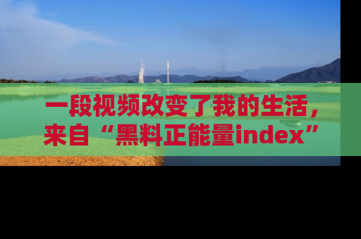 一段视频改变了我的生活，来自“黑料正能量index”的真实分享