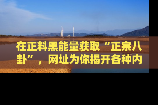 在正料黑能量获取“正宗八卦”,网址为你揭开各种内幕故事!